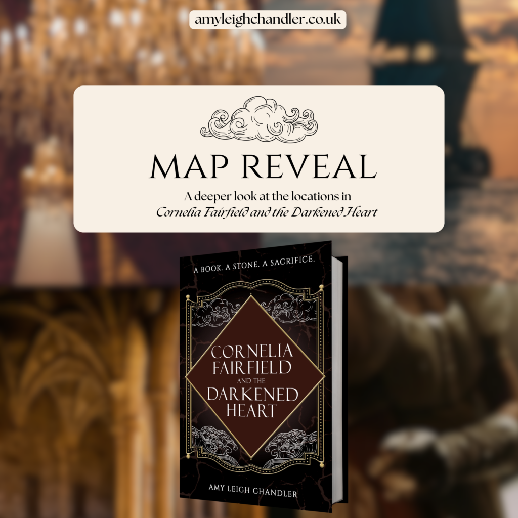 A deeper look at the world building of Cornelia Fairfield and the Darkened Heart by Amy Leigh Chandler. A YA high stakes pirate fantasy coming on 19 May.