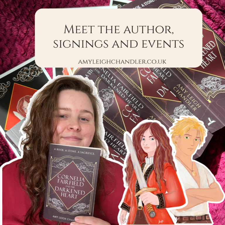 Amy Leigh Chandler is a fantasy author. Her YA high stakes debut 'CORNELIA FAIRFIELD AND THE DARKENED HEART' is available in paperback from Waterstones and independent bookshops, and as an ebook on Kindle.